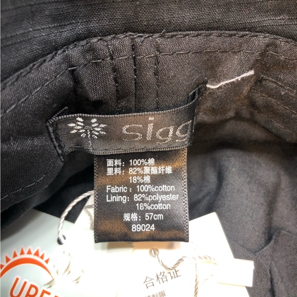 Siggi Womens Bucket Cord Sun Summer Beach Hat with Narrow Brim, Black - Picture 6 of 14